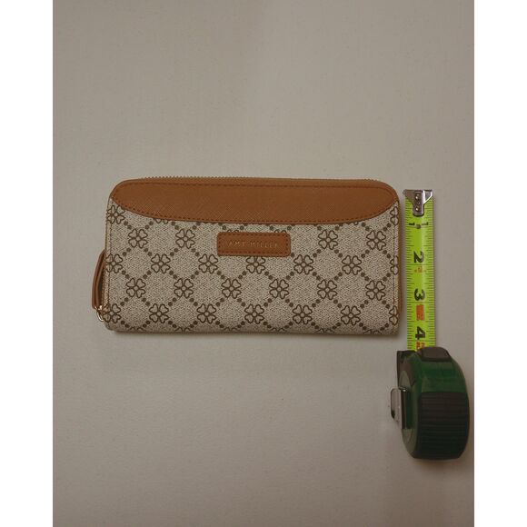 Amy Miller Backpack Wallet Set Cream Tan Floral Monogram Y2K 2 Piece Purse main image 5